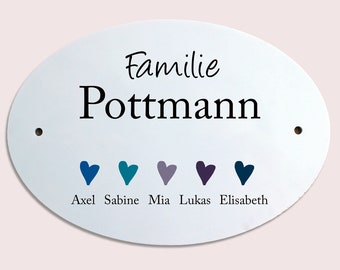 Türschild familie Etsy