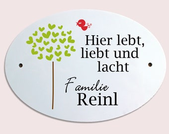 Türschild familie Etsy