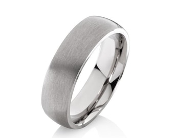 Engagement ring man partner ring titanium