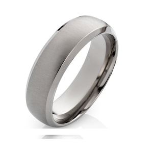 Men&#39;s Ring Engagement Ring Partner Ring Titanium