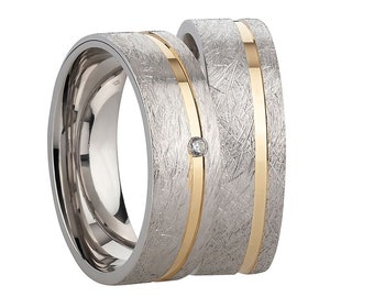 Eheringe Gold Silber Bicolor Trauringe Ringe Paarringe Hochzeit