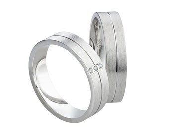 Classically elegant wedding rings wedding rings made of silver