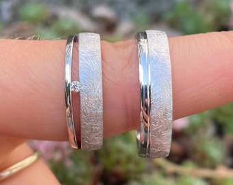 Anillos de boda anillos de boda de plata esterlina anillos de compromiso con diamante
