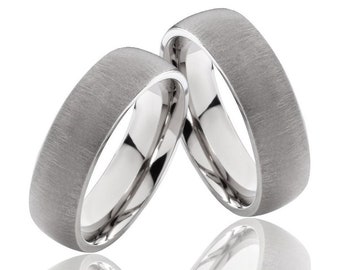 Titanium Wedding Ring Partner Rings Engagement Rings Friendship Rings