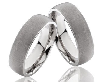 Titanium partner rings, wedding rings, engagement rings, friendship rings