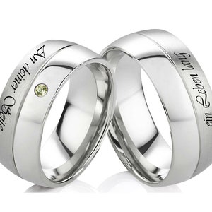Anillos de titanio sin piedra anillos del mismo sexo gay lesbiana LGBTQ anillos lesbianas anillos de boda para mujeres hombres anillo de boda anillos de boda Etsy Mexico