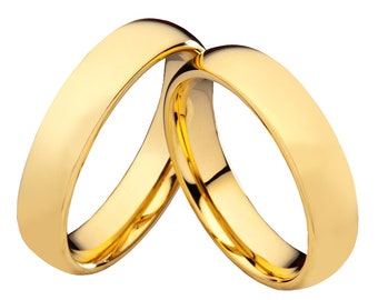 Partnerringe Trauringe Tungsten Wolfram Gold personalisiert