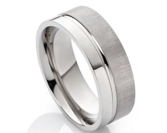 Titanium ring men's ring partner ring men husband boyfriend gift