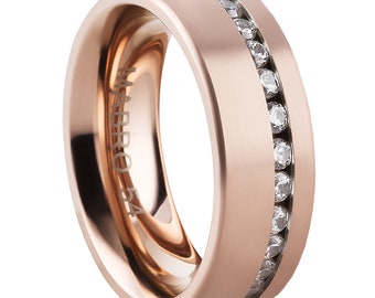 Damen VERLOBUNGSRING Rosegold vintage memoire Ring