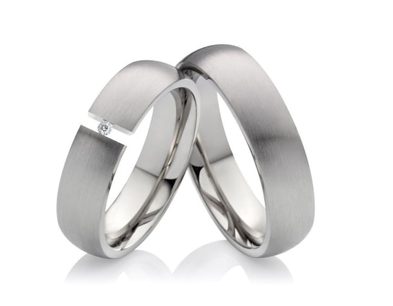 Anillos de boda anillos de boda simples Joyería Anillos Bodas y pedidas de mano Juegos de anillos para novios carbono anillos de pareja unisex titanio 