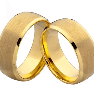 Trauringe Hochzeitsringe Eheringe aus Wolfram Gold Bild 1
