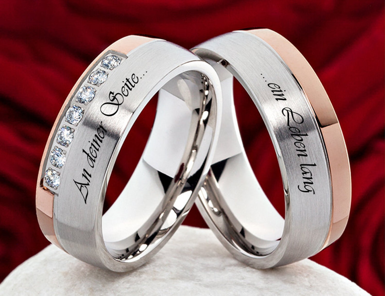 Application Rings Wedding Rings Wedding Rings in Stainless Etsy