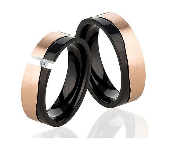 Ringe in Schwarz  Bicolore Ringe aus Carbon online kaufen
