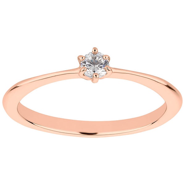 elf-like filigree engagement ring rosé gold