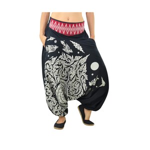 black hippie pants