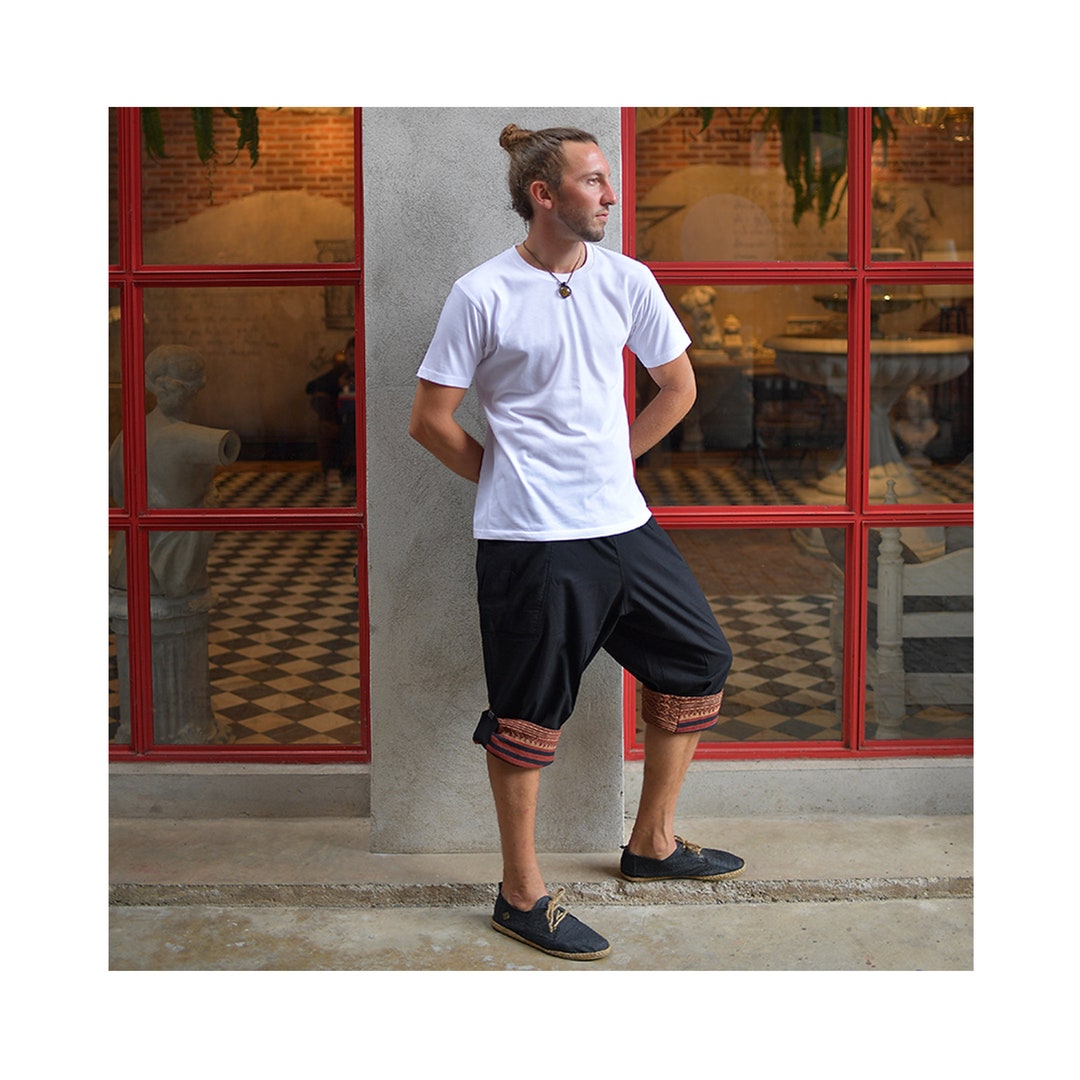 Virblatt pantaloni cavallo basso corti Grosszügig nero Italia