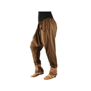 virblatt pantalon ethnique pantalon fluide Verbunden brun image 4