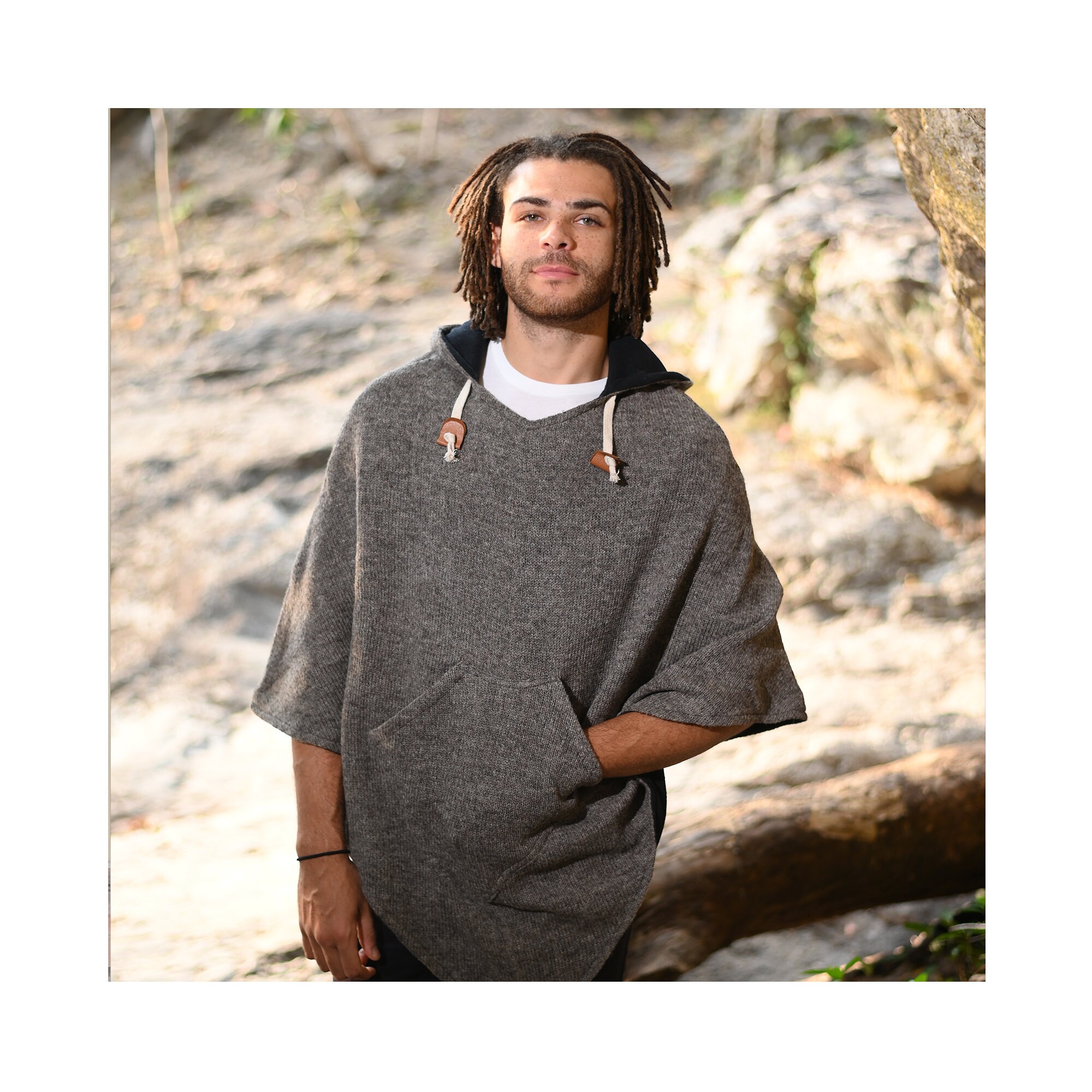 Poncho à Capuche Motif Lavande Provençal - Pour Adulte, Polyester, Pour Halloween/cosplay/fêtes - 10