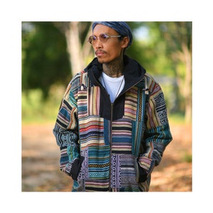virblatt men's Baja Hoodie Patchwork Haarlem