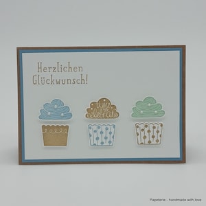 Geburtstagskarte, Cupcake