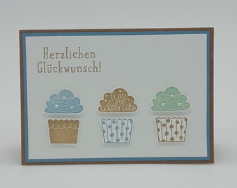 Geburtstagskarte, Cupcake