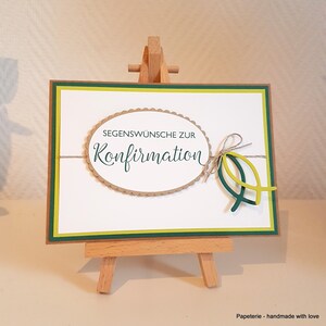 Konfirmationskarte, Karte zur Konfirmation