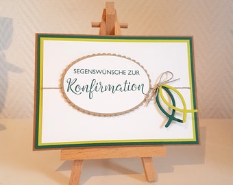 Konfirmationskarte, Karte zur Konfirmation