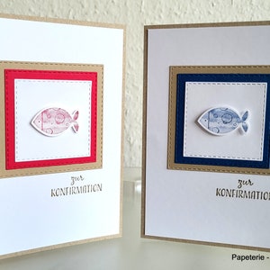 Konfirmation, Karte zur Konfirmation, Konfirmationskarte