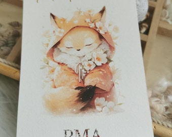 PMA/IVF milestone cards - pregnancy - baby - maternity - Future mother - PMA journey - Milestone cards - Forest animals model