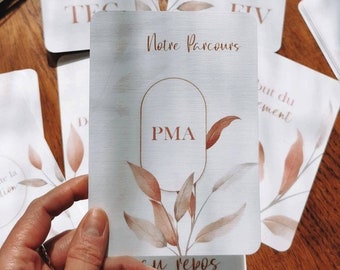 Cartes étapes PMA, cartes étapes FIV, cartes étapes bébé, cartes étapes parcours PMA, future maman, grossesse,