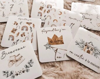 Tarjetas de paso, tarjetas de paso de bebé, nacimiento de bebé, regalo de nacimiento, nacimiento, futuro nacimiento, lista de nacimiento, embarazo