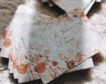Cartes à planter, cartes à planter personnalisées, future maman, grossesse, cadeau, fleurs, ecoresponsable