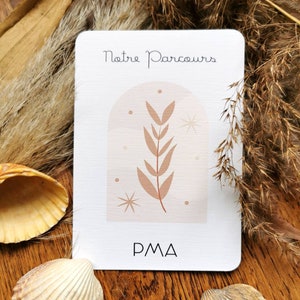 23 Cartes étapes PMA/FIV -  grossesse -  bébé - maternité - Future maman - Parcours PMA - Cartes étapes - Modèle Sahara