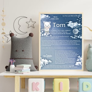 Cartel bebe, cartel infantil, cartel personalizado, cartel habitación infantil, decoración dormitorio, decoración pared, bebé, papelería, niño