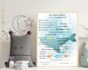 affiche de naissance personnalisée, affiche de naissance bébé personnalisé, cadeau personnalisé, cadeau de naissance, future maman,