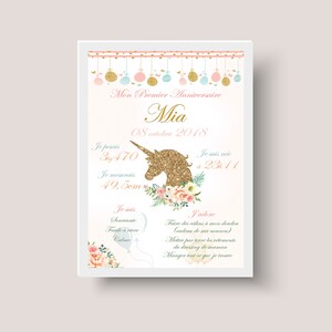 personalized birthday poster, personalized baby birth poster, personalized gift, birth gift, mother-to-be,