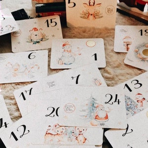 Personalized advent calendar, advent calendar, Christmas, party, scratch card, personalized gift