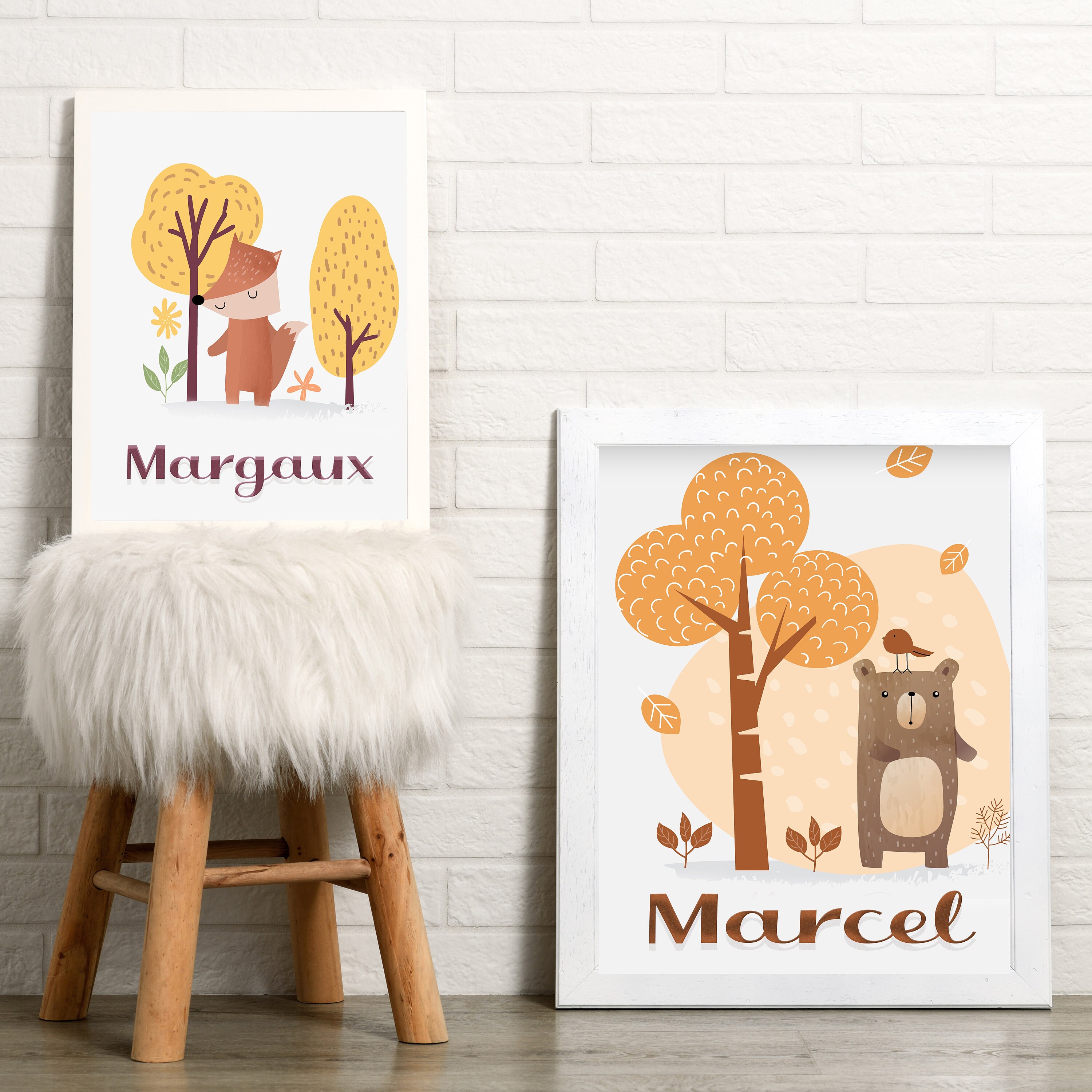 Affiche Bébé, Affiche Enfant, Chambre Affiche, Personnalisée, Papeterie, Ours, Cadeau Personnalisé