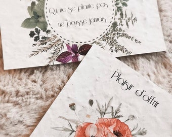 Planting cards, custom planting cards, seeded paper, flowers, poppy, herbs, seeds, plants,