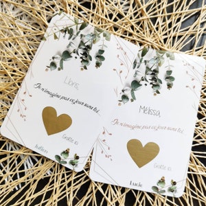 Customizable scratch card, custom scratch card, witness scratch card, wedding scratch card