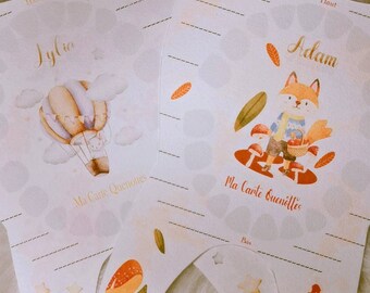 Carte quenottes, carte quenottes personnalisée, future maman, idée cadeau de naissance, bébé, dent de lait, grossesse