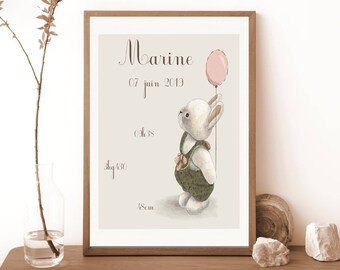 poster di nascita personalizzato, poster di nascita personalizzato per bambini, regalo personalizzato, regalo di nascita, futura madre,
