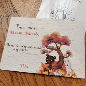 Cartão de plantio personalizado, presente de final de ano, presente personalizado, presente para amante, mestre, atsem, babá, imagem 10
