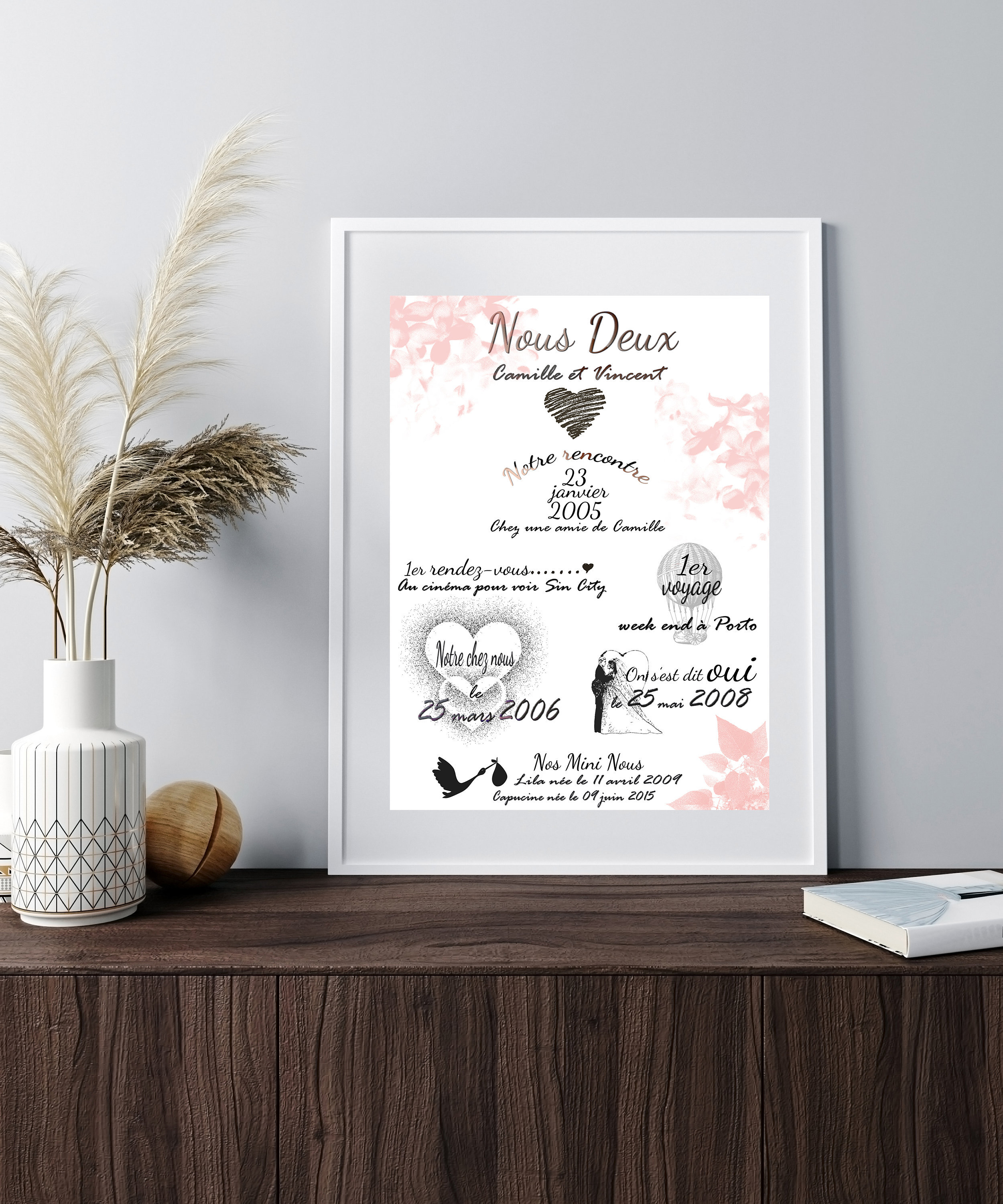 Affiche Saint-Valentin, Affiche Personnalisée, Affiche, Décoration, Décoration Murale, Saint-Valenti