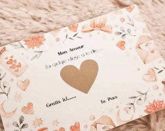 Saint Valentin, carte à gratter personnalisée, carte à gratter personnalisée Saint Valentin, cadeau personnalisé, annonce,