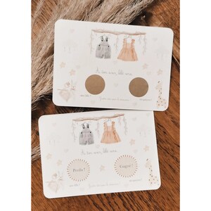 Carte à gratter sexe bébé - annonce sexe bébé -  grossesse