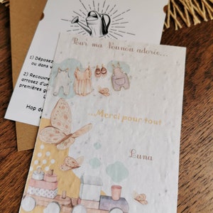 Cartão de plantio personalizado, presente de final de ano, presente personalizado, presente para amante, mestre, atsem, babá, imagem 9