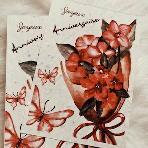 Cartes à planter, papeterie, anniversaire, cadeau original