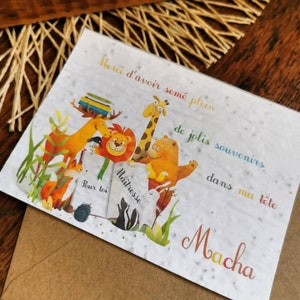 Cartão de plantio personalizado, presente de final de ano, presente personalizado, presente para amante, mestre, atsem, babá, imagem 3