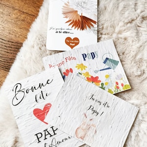 Carte à planter, carte à gratter, fête des grands pères, cadeaux fête des grands pères,